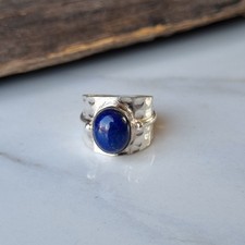 Awesome Lapis Lazuli Ring 925 Sterling Silver Anniversary Gift Ring PG9165