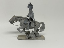 Hussar from the Napoleonic Wars Waterloo Cavalry Figure/ Unpainted/ 1950s  1970s