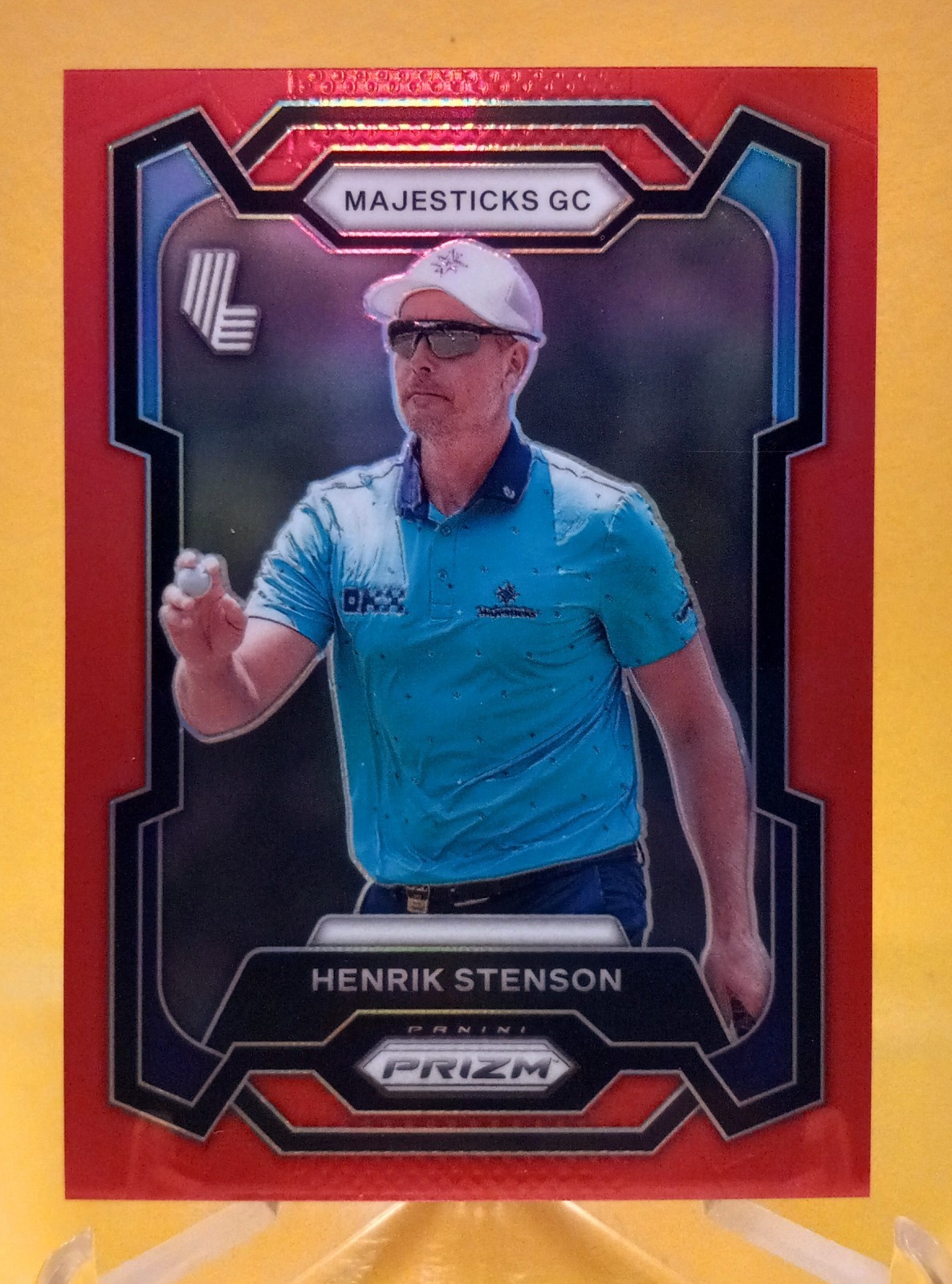 2024 Panini Prizm LIV Golf Henrik Stenson #40 Red Parallel 149 Majestics Rare