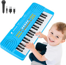 Kids Piano Keyboard Toy for Toddlers 37 Key Electric Pianos with Microphone Toys