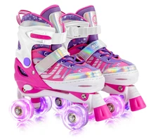 sulifeel skates SULIFEEL Letter Adjustable Size S Kids Roller Skates for Girls 