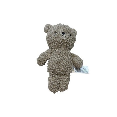 H&M Home Beige Bear Soft Rattle Plush