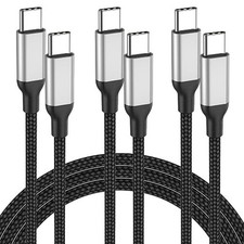 2FT USB C to USB C Cable, 3Pack USB Type C Charger Cord for iPhone 17/16/15