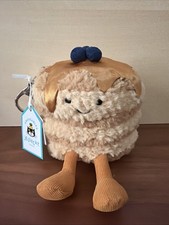 AUTHENTIC Jellycat Fran Pancakes Bag Charm w/ FAO Schwarz New York Receipt Proof