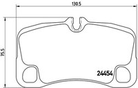 Brembo P 65 022 Bremsbelagsatz, Scheibenbremse For Porsche