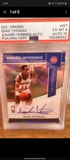 ISIAH THOMAS 2021 Panini Award Winning Autograph #AW-IST PSA GRADED Auto 10