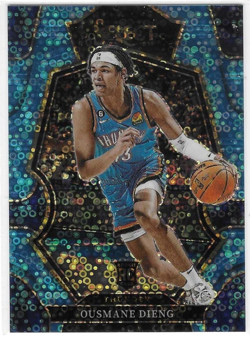 OUSMANE DIENG 2022 Select Premier Level RC "Lt Blue Disco" (OKC THUNDER) #53/99