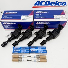 4X ACDelco UF491 Ignition Coil & Spark Plug for 05-17 Chevy Equinox Saturn 2.4L