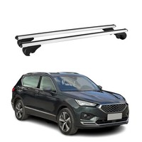 DachträGer GrundtäGer FüR Seat Tarraco 2018-2024 75Kg Aluminium Silber 2 Tlg