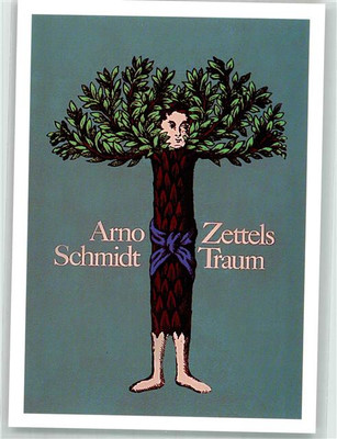 39905978 - Zettels dream by Arno Schmidt advertising card for a book books
