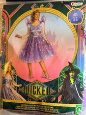 Disguise Wicked Glinda Deluxe Girls Costume Size S/P 4-6 Purple