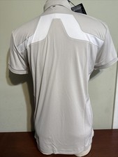 J. LINDEBERG MEN'S KV REGULAR FIT POLO MEDIUM MOONBEAM GOLF NEW NWT