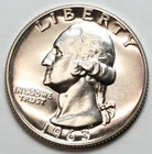 1963 25c Washington Silver Proof Quarter - RAW - Great Looking Coin