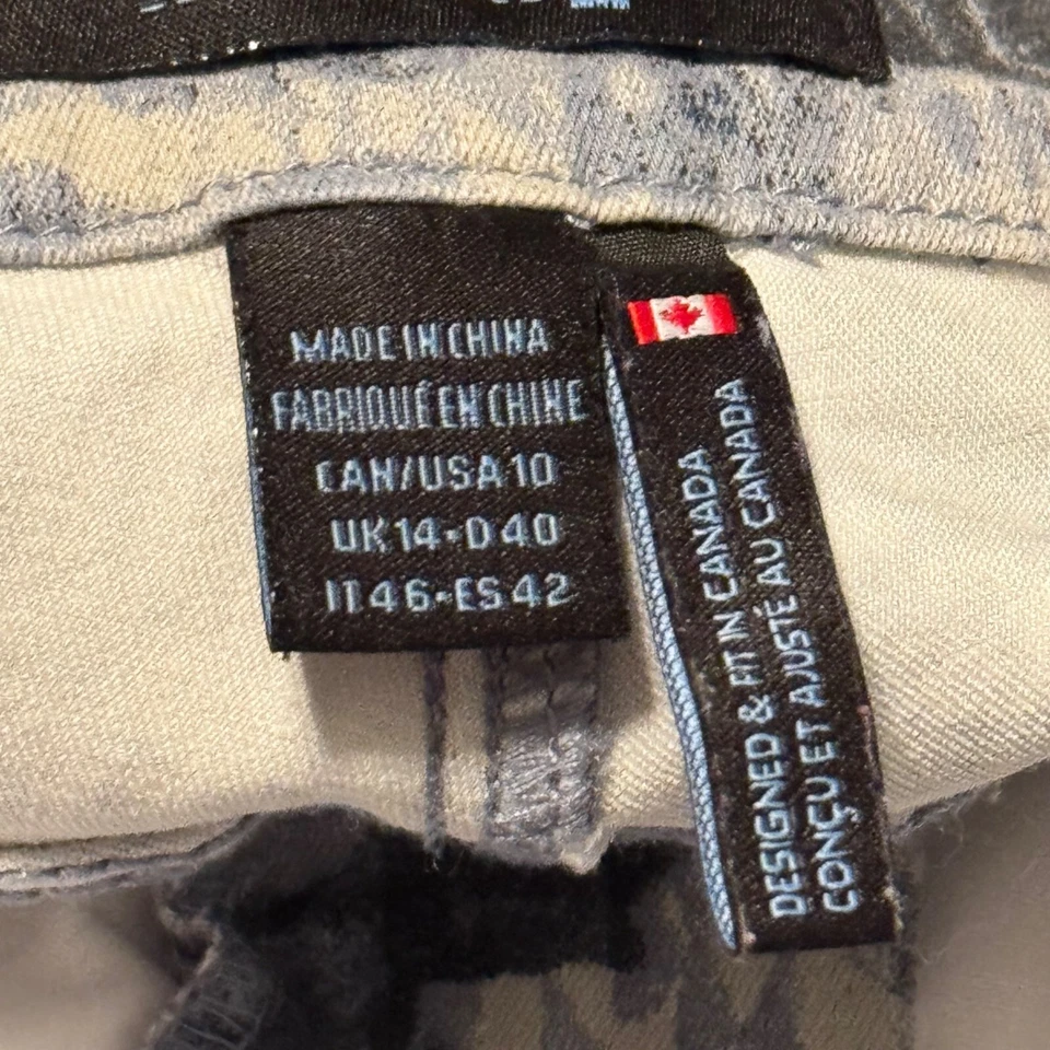 FDJ French Dressing Womens Printed Pants Size 10 Blue & White Abstract Design wo - Image 3 of 4