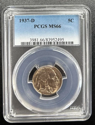 1937-D 5C PCGS MS66 - 0098