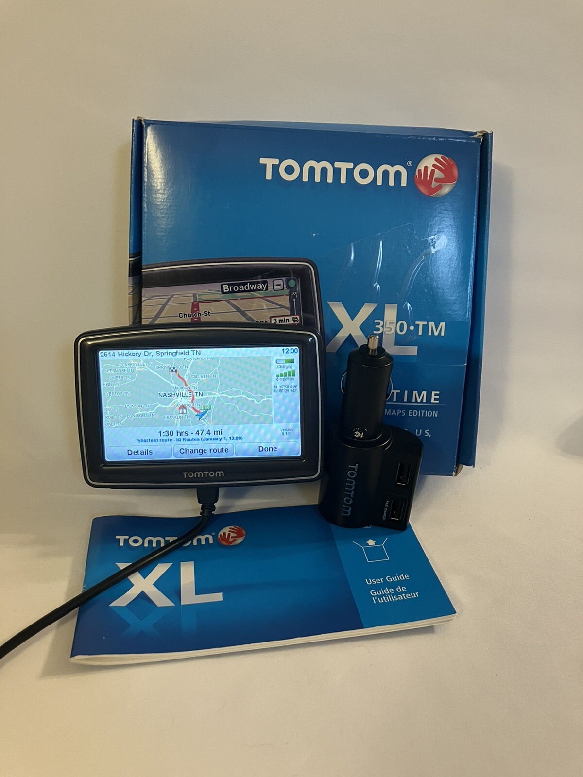 TomTom XL 350 Car GPS Navigation System Touch Screen (N14644) eBay