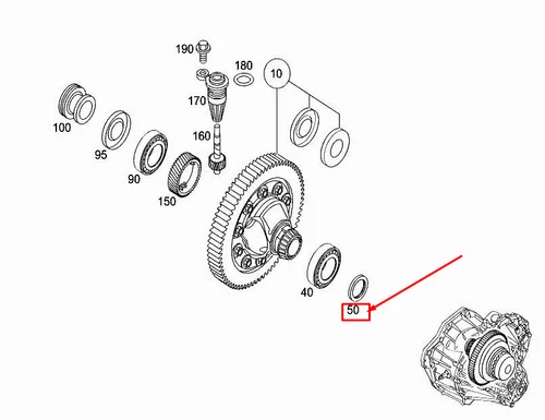 NEU MERCEDES-BENZ VITO W447 LINKER RADIALWELLENDICHTUNGSRING A7009970000 - Bild 1 von 7