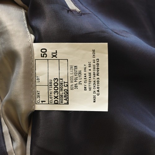 Jack Victor 50L X-Long 44x32 Reflex Stretch Gray Wool Mens Jacket Pants Suit - Picture 5 of 24