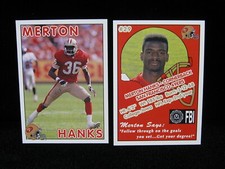 1992 Merton Hanks San Francisco 49ers FBI Card  #29