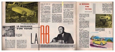 1963: Dokument (cer 16): AUTO GEBURT DER R8 3 Seiten