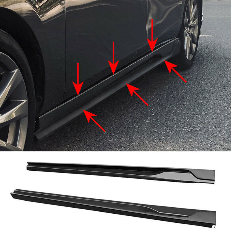 Unpainted Side Skirts Rocker Panels Guard Trims Fit For Mazda 3