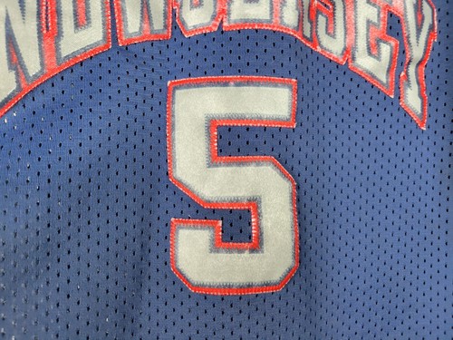 Jason Kidd #5 New Jersey Nets Nike Team NBA Basketball Jersey Youth Size M + 2 - Picture 8 of 11