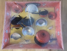 Mirro Aluminum 1950s Miniature T-4175 Cook Set Manitowoc WI Made USA Vintage MCM