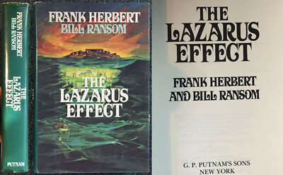 FRANK HERBERT Lazarus Effect Bill Ransom 1983 hc dj SCIENCE FICTION technology!!