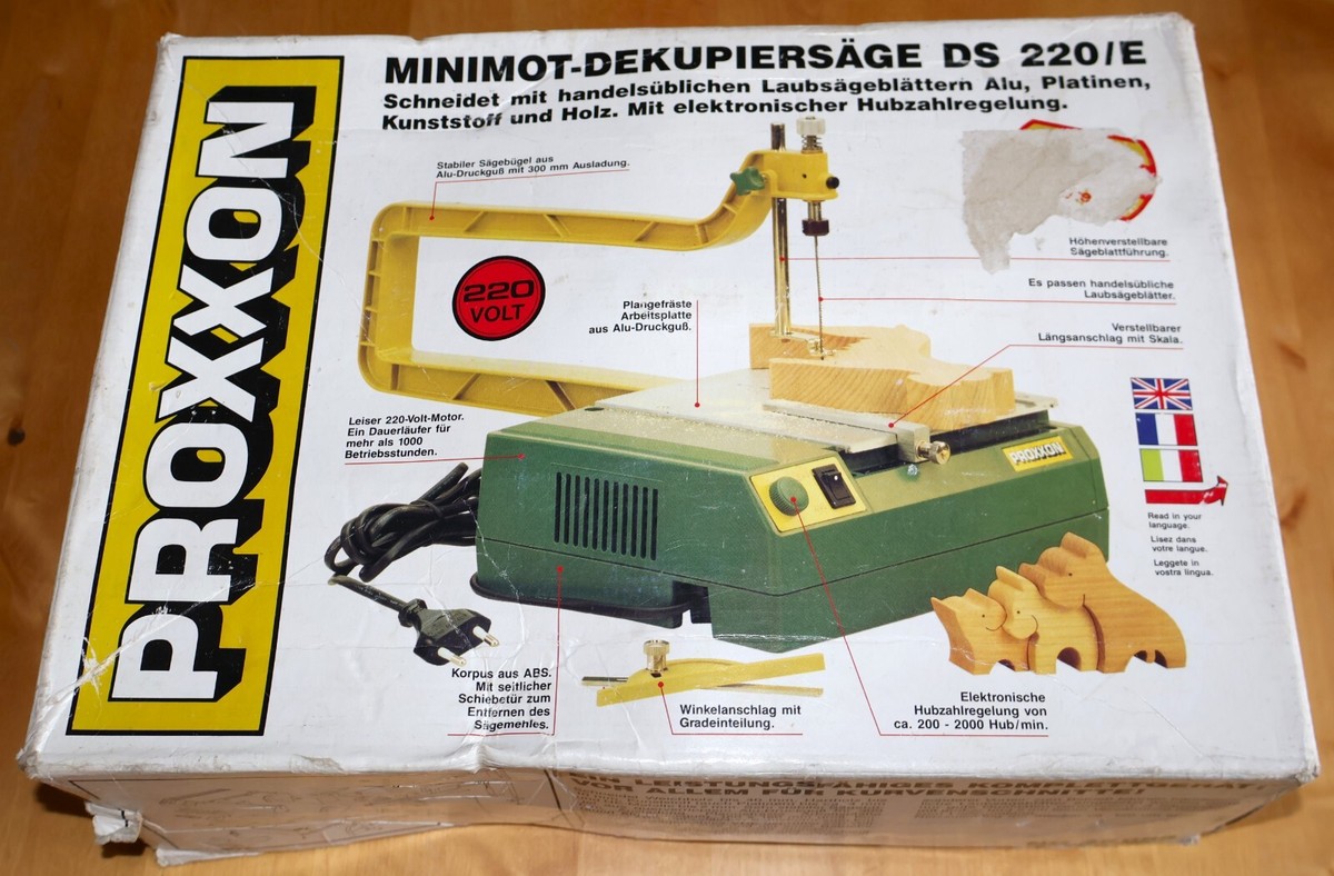 PROXXON MINIMOT-DEKUPIERSÄGE DS 220/E Proxxon Minimot Scroll Saw DS 220/E | eBay UK