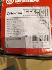 Brembo Bremsbeläge Ant. P06019 Neu, Mercedes, Bmw, Audi tt, Bremsbeläge