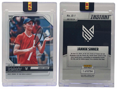 jannik sinner pokemon card Amazon.com: Jannik Sinner 2024 Panini Instant #JS-1 1st Rookie Card PGI 10  Italy Tennis #1 : Collectibles & Fine Art