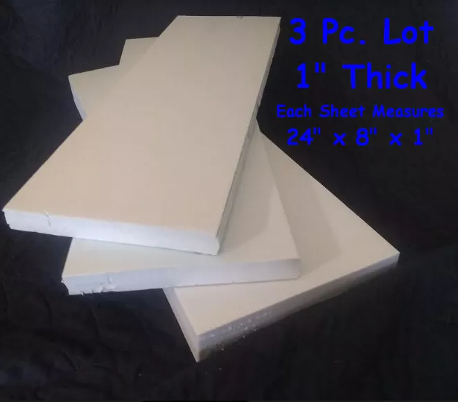 EPS XPS Foam Board One Inch Thick XTRA LARGE SIZE (24x8) Lot of
