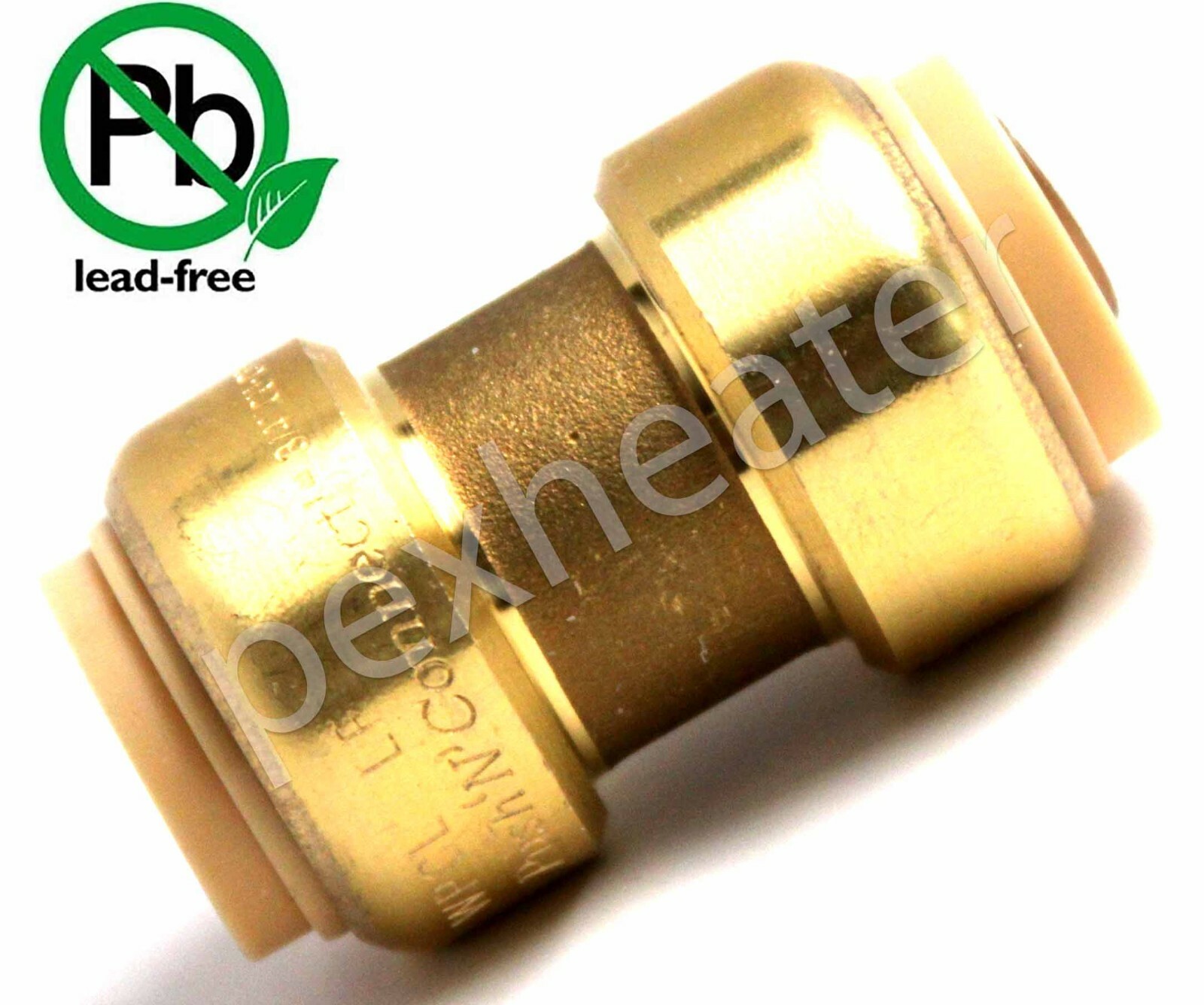 (10) 3/4" SHARKBITE STYLE PUSH FIT COPPER PEX CPVC COUPLING LEAD FREE Push'N'Con