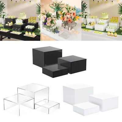 3 Stück Buffet Setzstufen Lebensmittelständer für Dessertläden Kosmetik Buffet