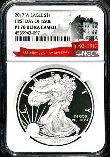 2017-W $1 Proof American Silver Eagle - NGC PF 70 Ultra Cameo FDOI  BS305