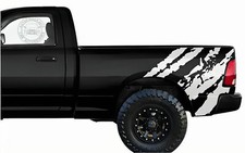 Pickip Truck Distorted Stripe Sticker For Dodge Ram 1500 2500 Trunk Side Decals Pickip Truck Distorted Stripe Sticker For Dodge Ram 1500 2500 Trunk Side Decals