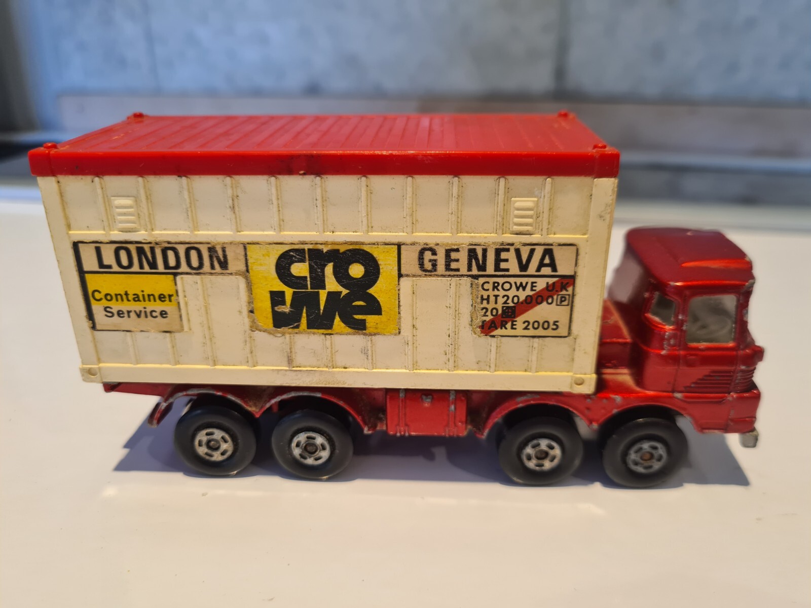 Matchbox Scammell Container Truck London Geneva 1978