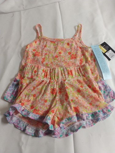 Art Class Girls' 2pc 'Floral' Pointelle Ruffle Pajama Set - Picture 2 of 4