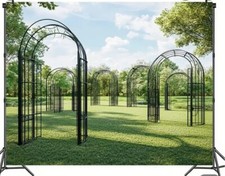 classic french garden arch wedding backdrop 230 x 180cm brand new