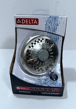 Delta 6 Spray 4.38 in. Fixed Shower Head in Brushed Nickel Finish 75641SN
