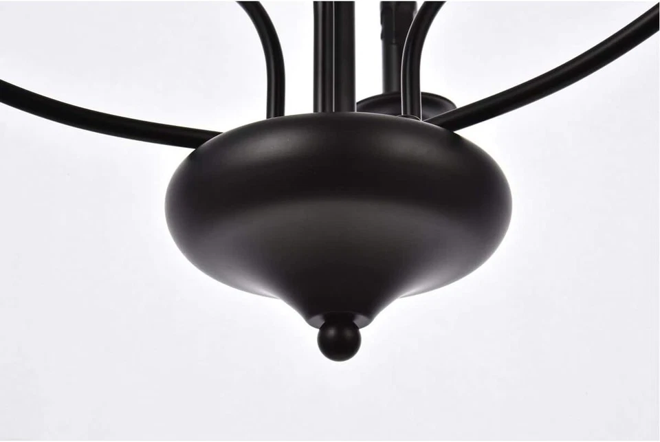 Elegant Lighting Living District Westley 6-Light Mid-Century Metal Pendant - Image 2 of 4