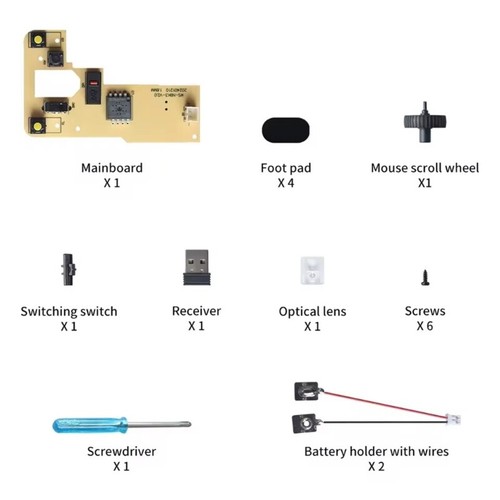 For Lab 3D Printing Wireless Mouse DIY Model 3D Printer Parts Computer Parts - Picture 5 of 8