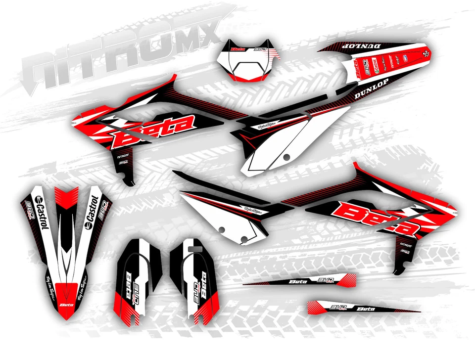 Grafik Set passend Beta RR 125 200 250 300 350 390 430 480 2023 2024 Dekor - Bild 1 von 1