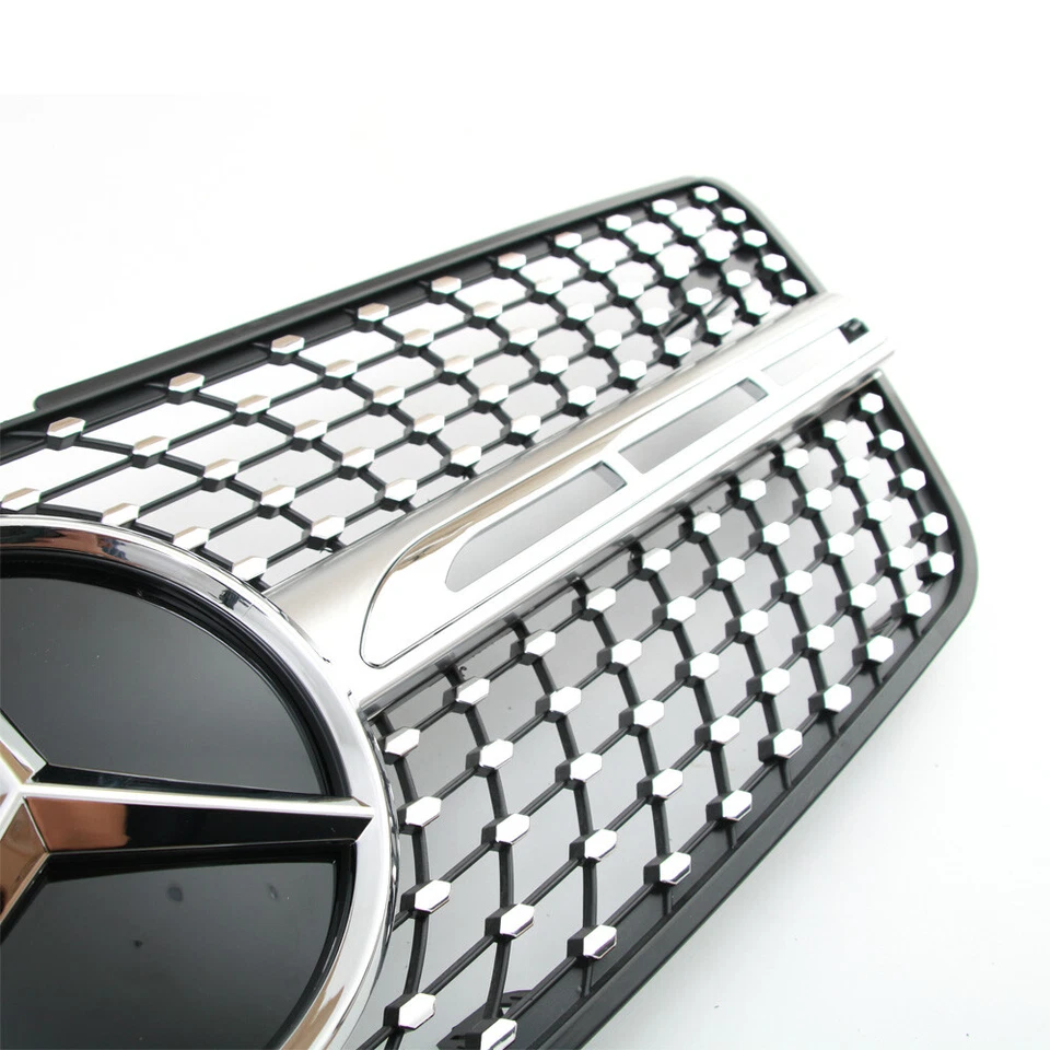 Front Grille For Mercedes Benz ML500 ML550 ML63 W164 Grill w/Star 2009 2010 2011 - Image 4 of 4