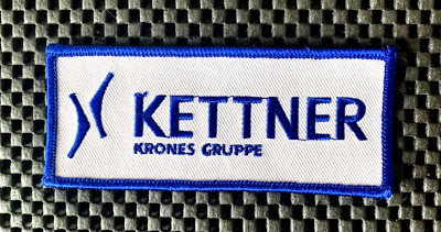 KETTNER KRONES GRUPPE EMBROIDERED SEW ON ONLY PATCH BOTTLE PACKERS 4 1/2 x 2 NOS