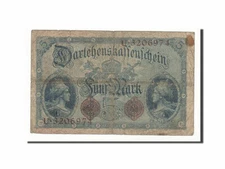 [#159806] Banknote, Germany, 5 Mark, 1914, 1914-08-05, KM:47b, F(12-15)