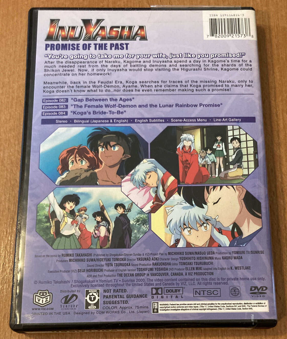 INUYASHA Promise of the Past Vol#28 DVD Viz Media ANIME 2005