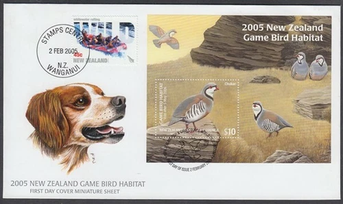 NEW ZEALAND 2005 FISH & GAME HUNTING REVENUE FDC $10 M/S (ID:15/DHC13)