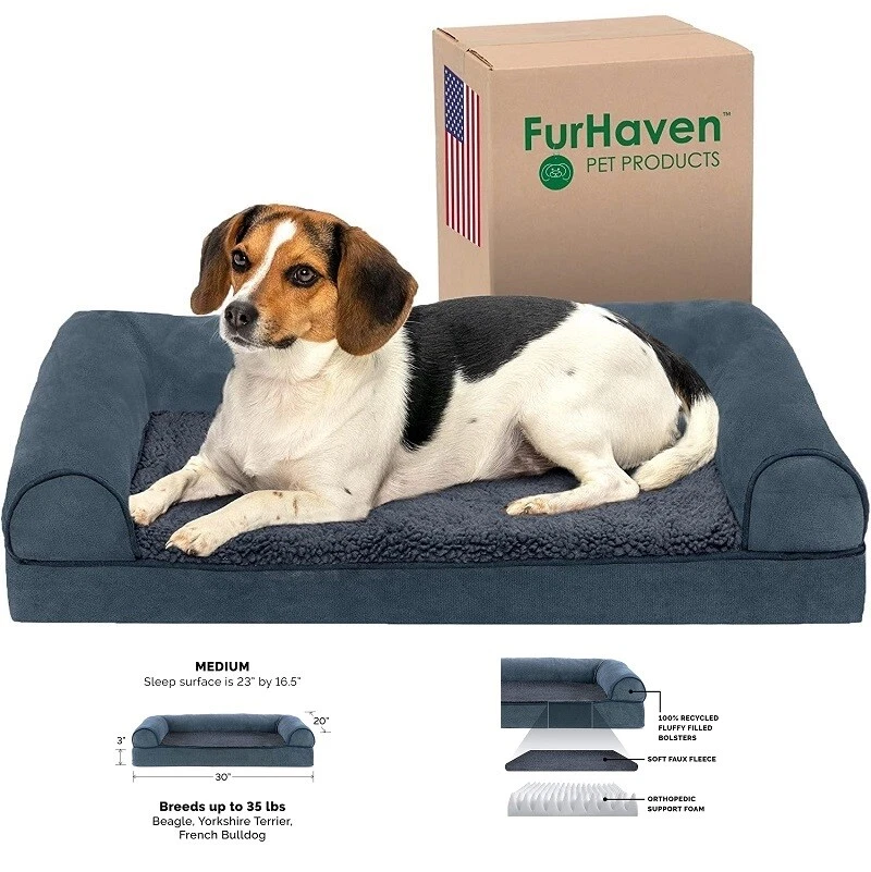 Dog cushion top with removable cover