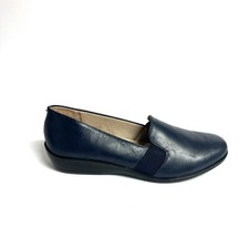 Life Stride Women  s Isabella Navy Flats Size 9 Wide